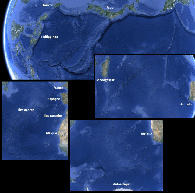 Nos satellites sont capables de voir la géologie des fonds sous-marins de toute la planète