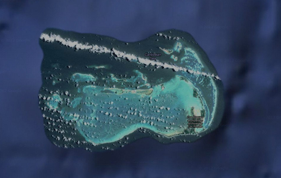 L’archipel de Los Roques (©Google Earth)